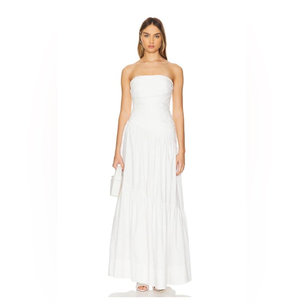 Shona Joy Maiori Strapless Tiered Maxi Dress